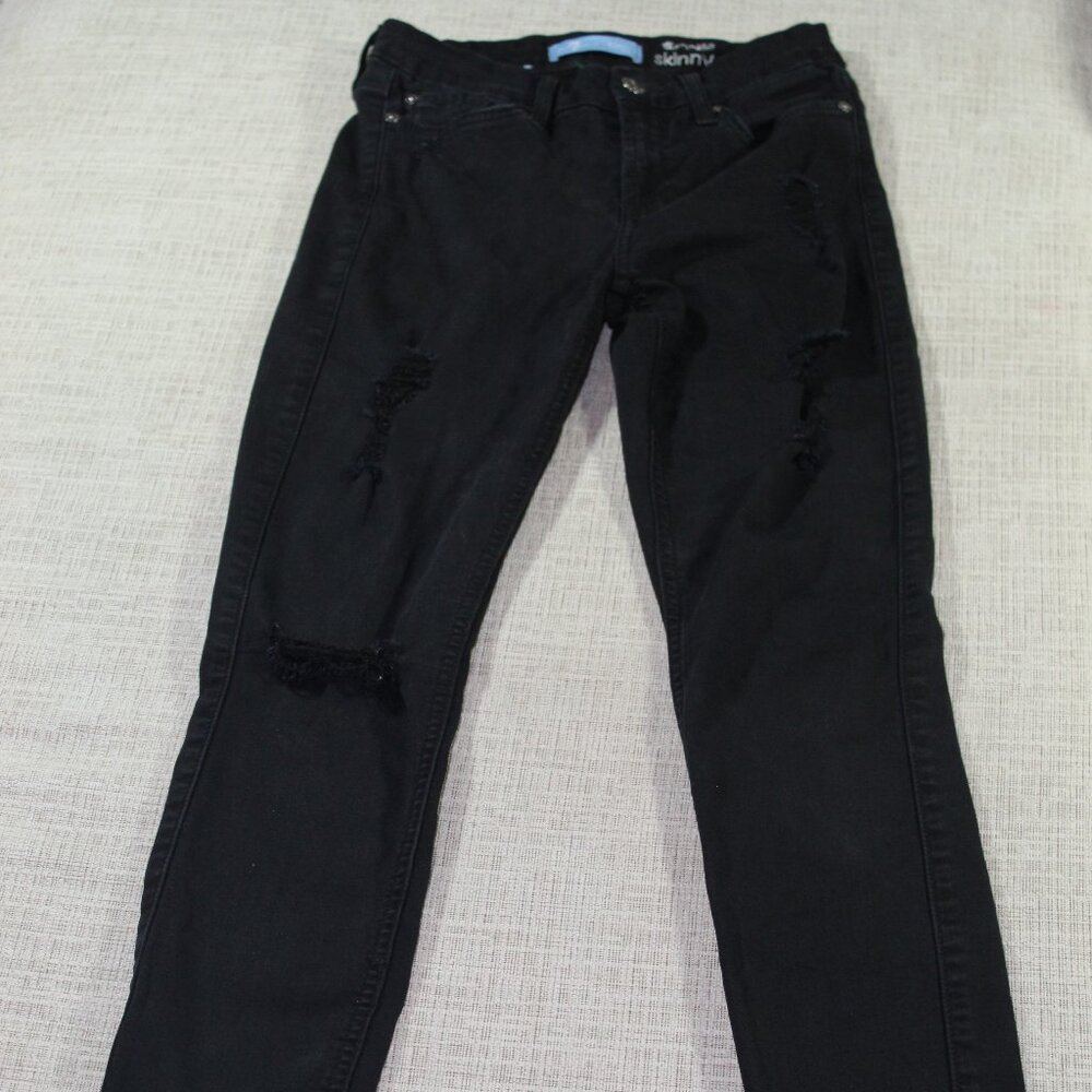 7 for All Mankind b(air) the ankle skinny Black Jeans